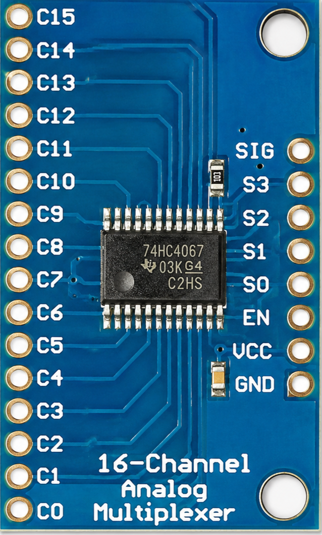 Image of CMOS High Speed 16-Channel Analog Multiplexer Module
