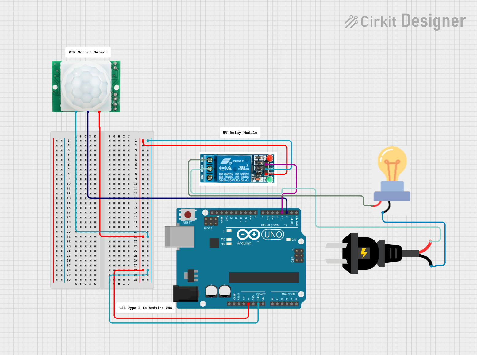 Image of Human Motion-Activated Lamp: A project utilizing HC-SR501 Motion sensor in a practical application