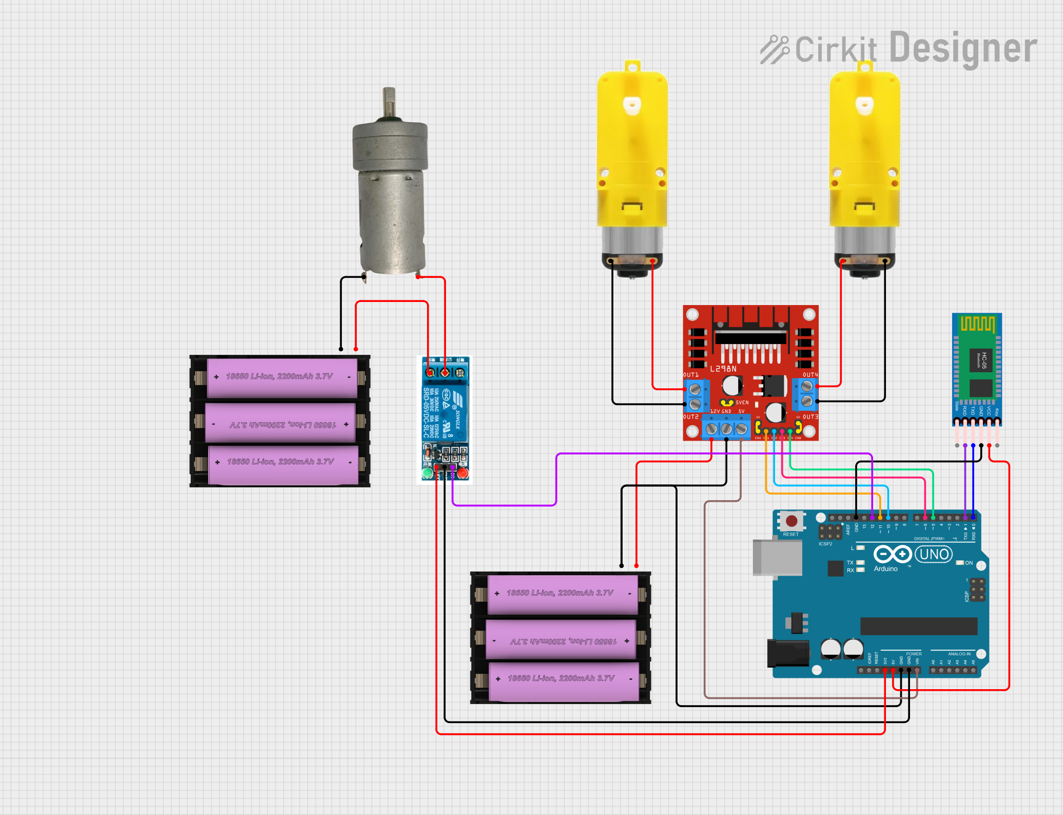 Image of l298n: A project utilizing Arduino BT in a practical application