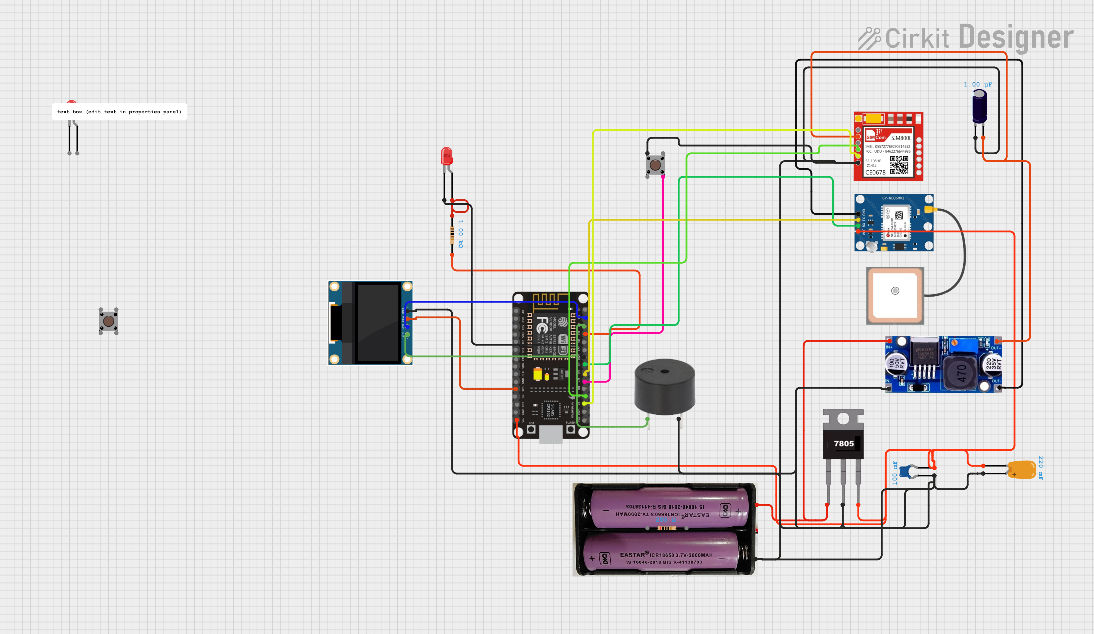 Image of WOMEN SEFTY DEVICE1: A project utilizing mkem0002_button_module in a practical application