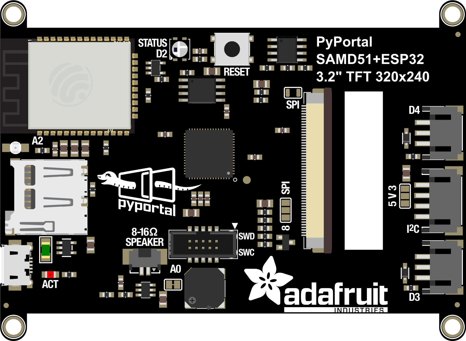 Image of Adafruit PyPortal - CircuitPython Powered Internet Display