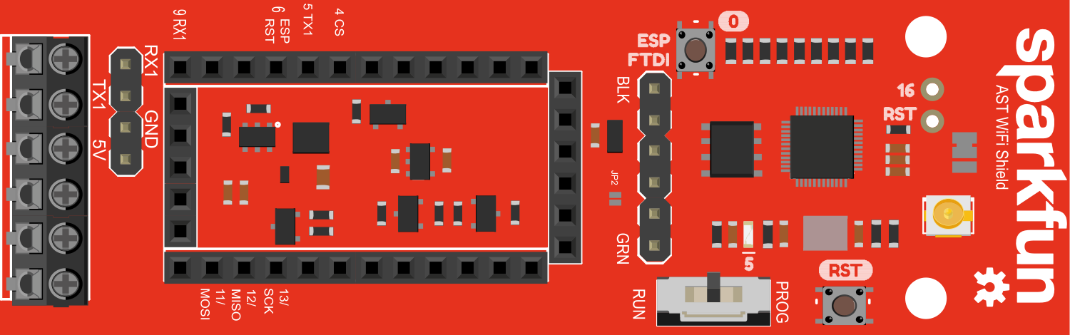 Image of SparkFun AST-CAN485 Wifi Shield