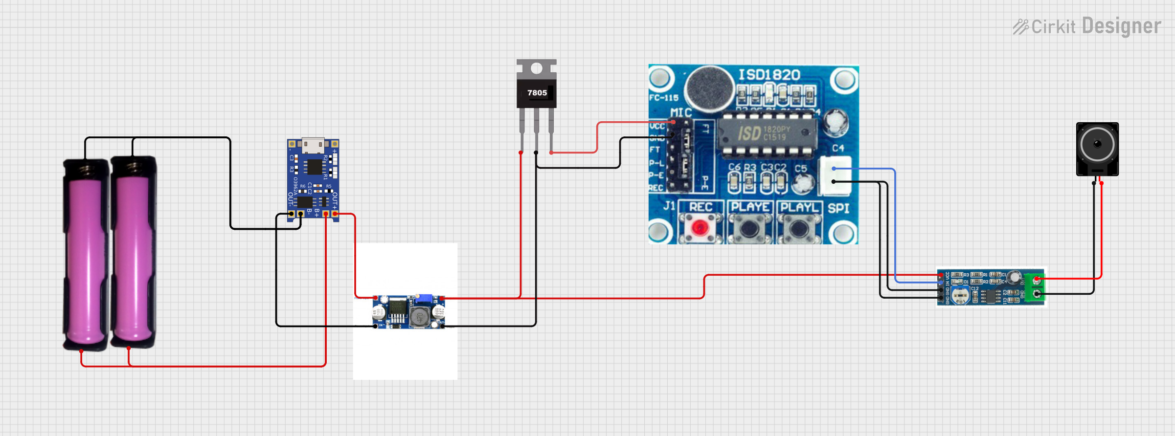 Image of recorder: A project utilizing 18650 Li-ion Battery in a practical application