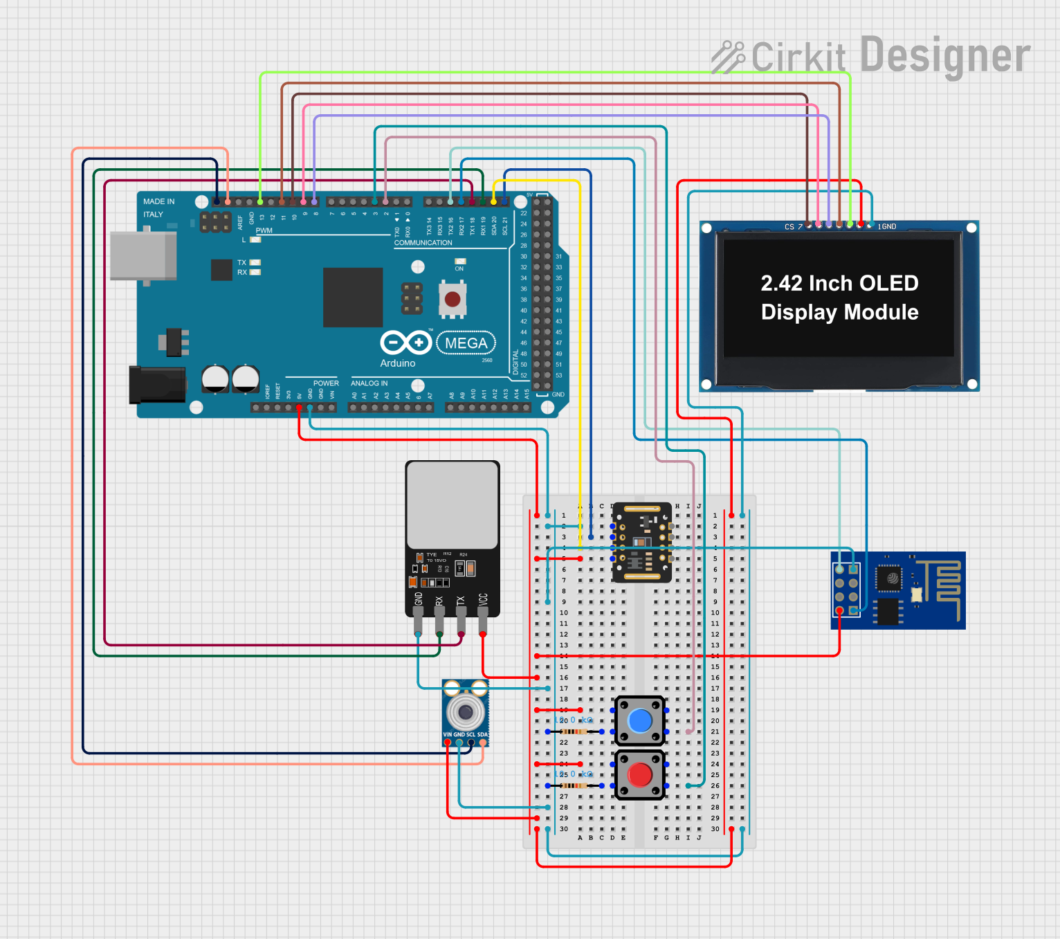 Image of Health Monitoring Device (Collab): A project utilizing DFRobot Oxygen Sensor in a practical application