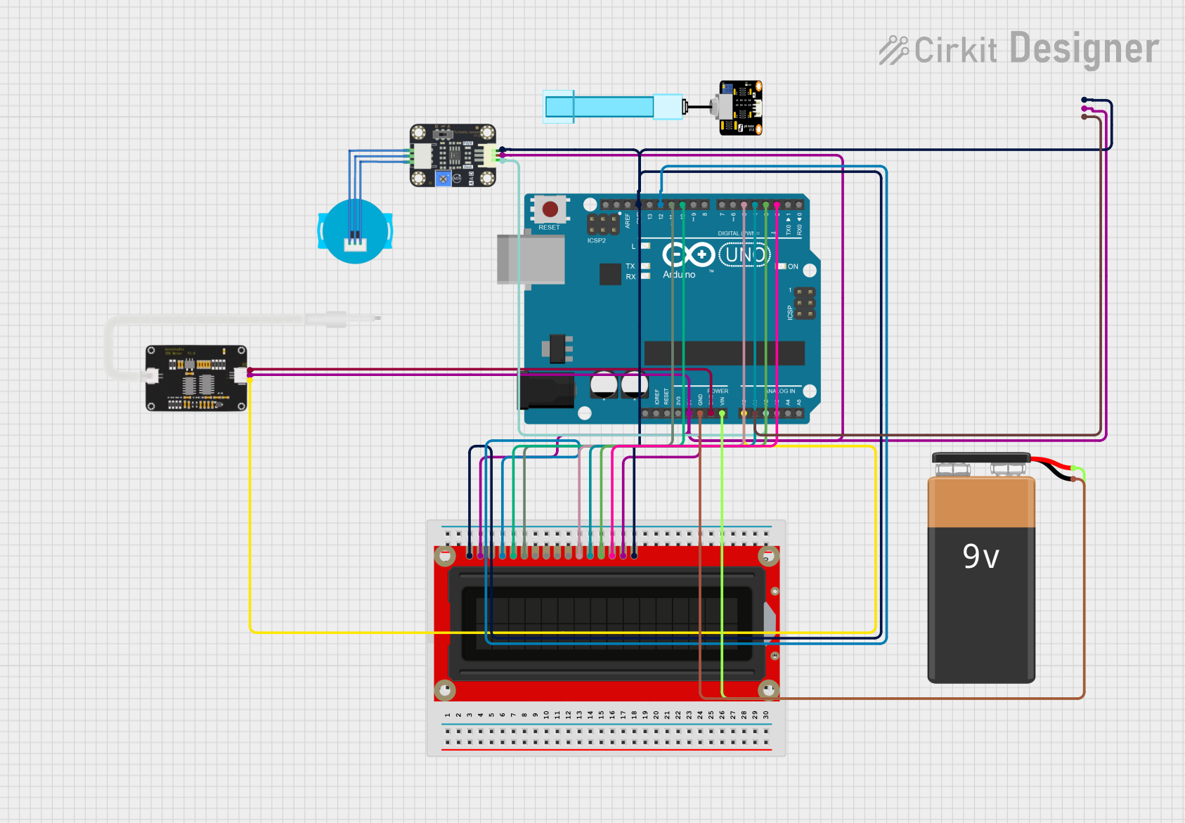 Image of water contaminant detection system: A project utilizing Trubilty sensor in a practical application
