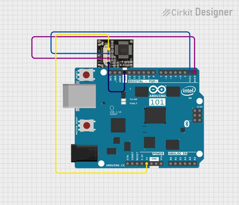 Image of THUMBRECOGNITION: A project utilizing R307 Fingerprint Sensor in a practical application