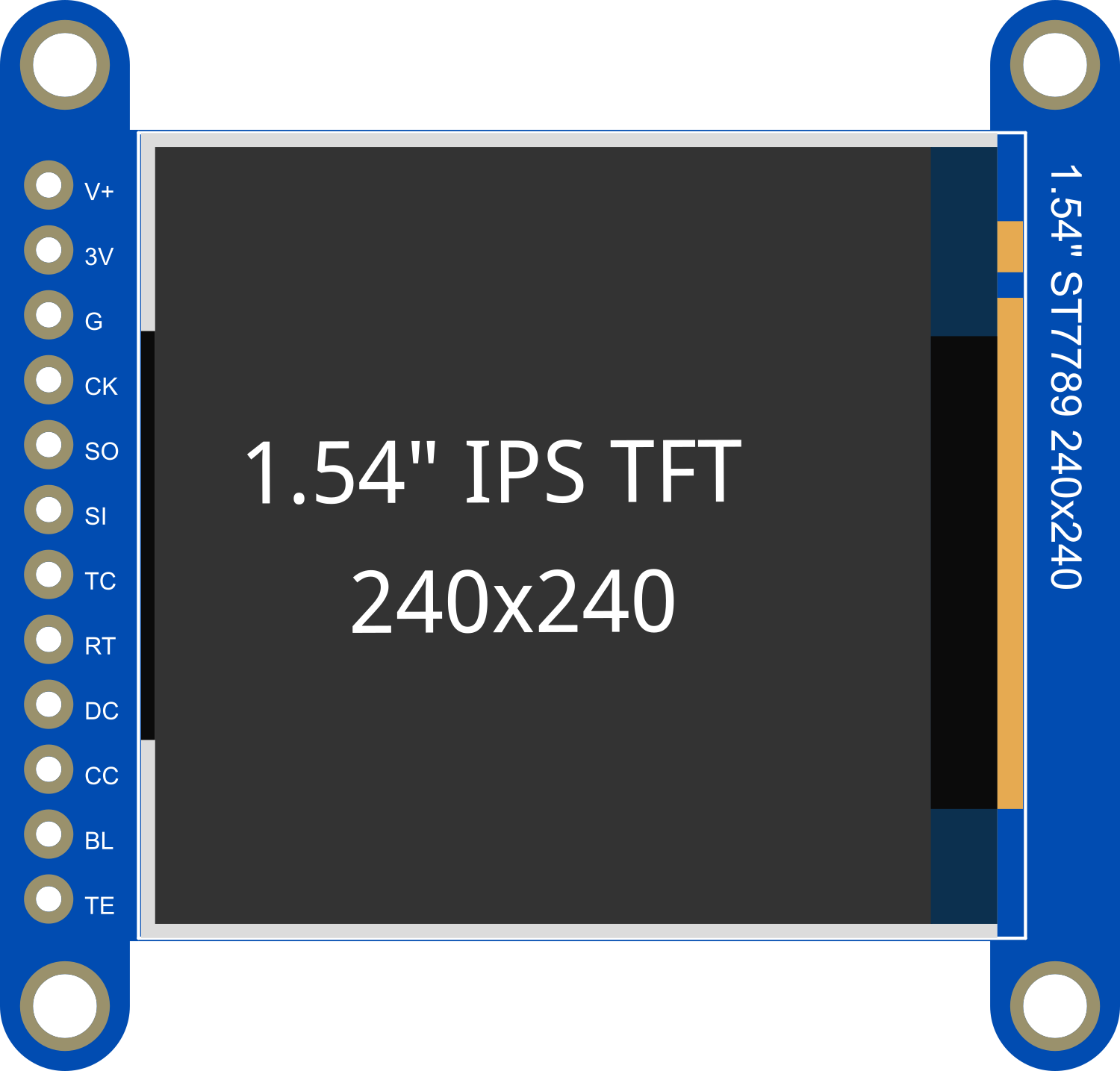 Image of Adafruit 1.54inch 240x240 IPS TFT