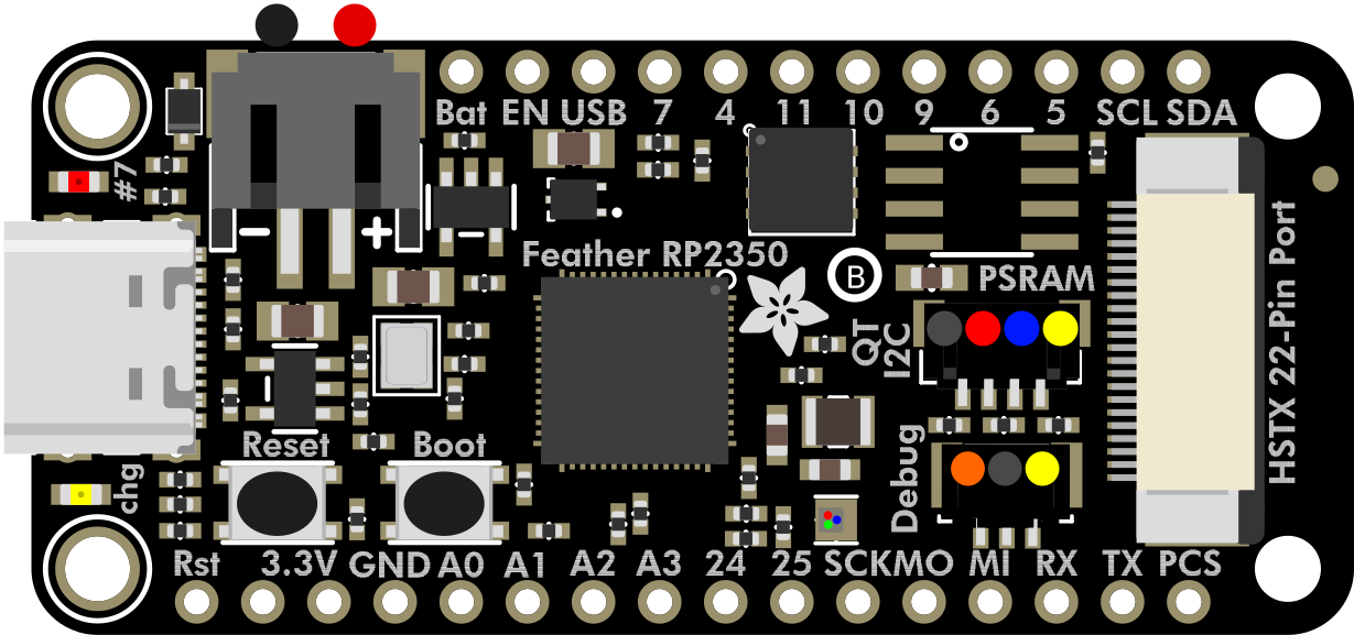 Image of Adafruit Feather RP2350