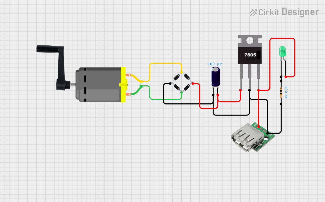 Image of Hand crank generator: A project utilizing HYDRO DC GENERATOR in a practical application