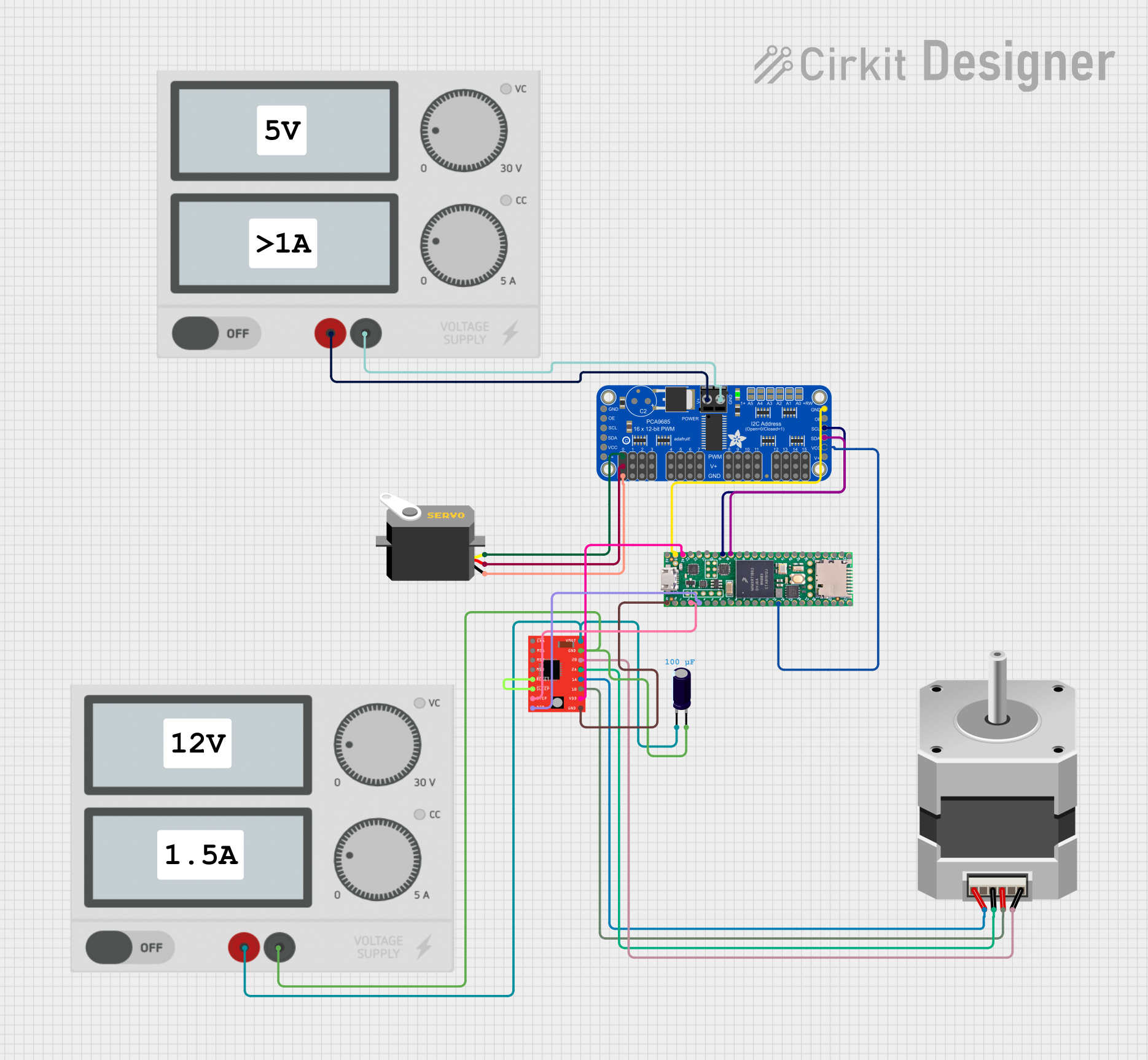 Image of Prototype Robotic Arm: A project utilizing A4988 on Breakout Board in a practical application