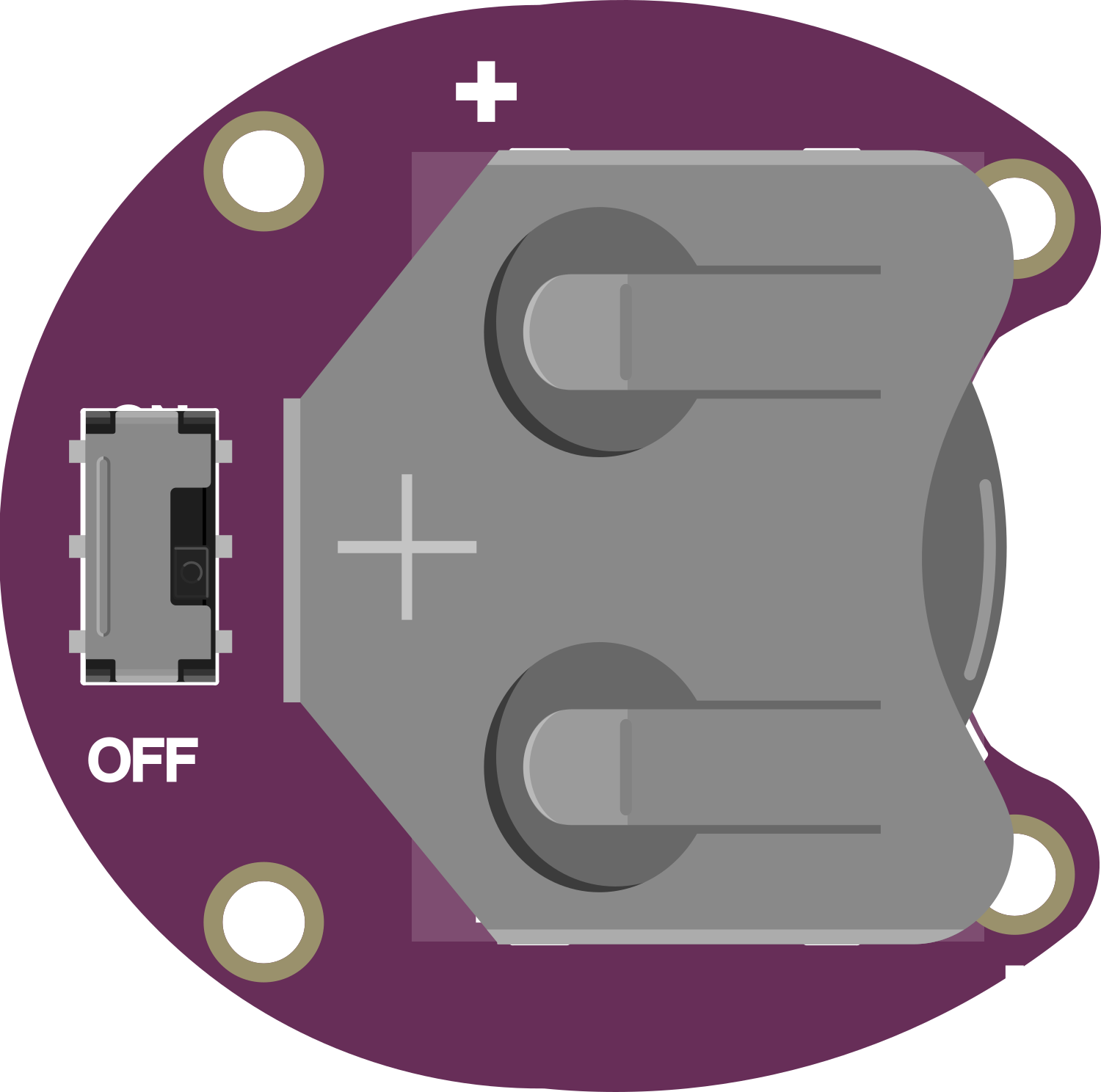 Image of LilyPad_Coin_Cell_Battery_Holder-Switched-20mm