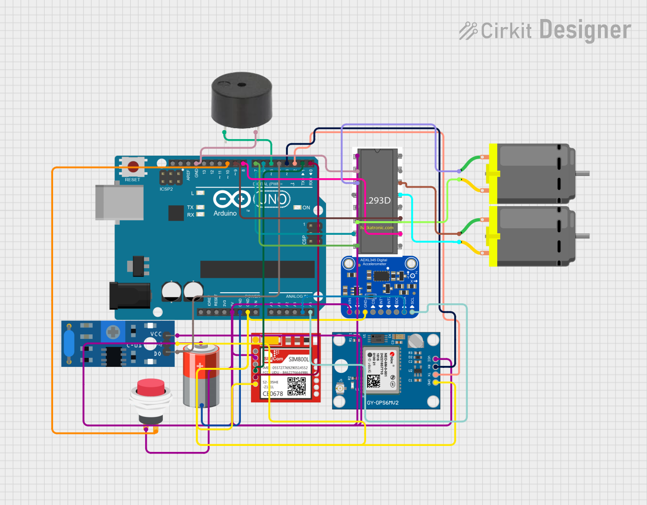 Image of gps based accident detection and alert system: A project utilizing vibration sensor in a practical application