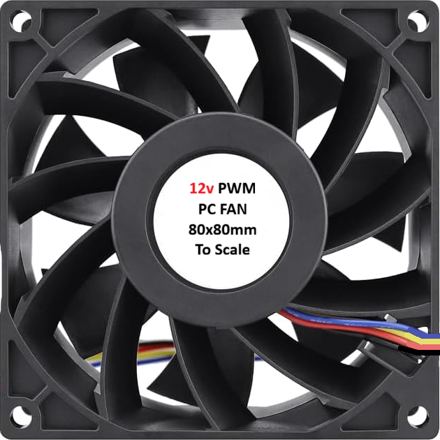 Image of 12V PWM 80x80mm Fan