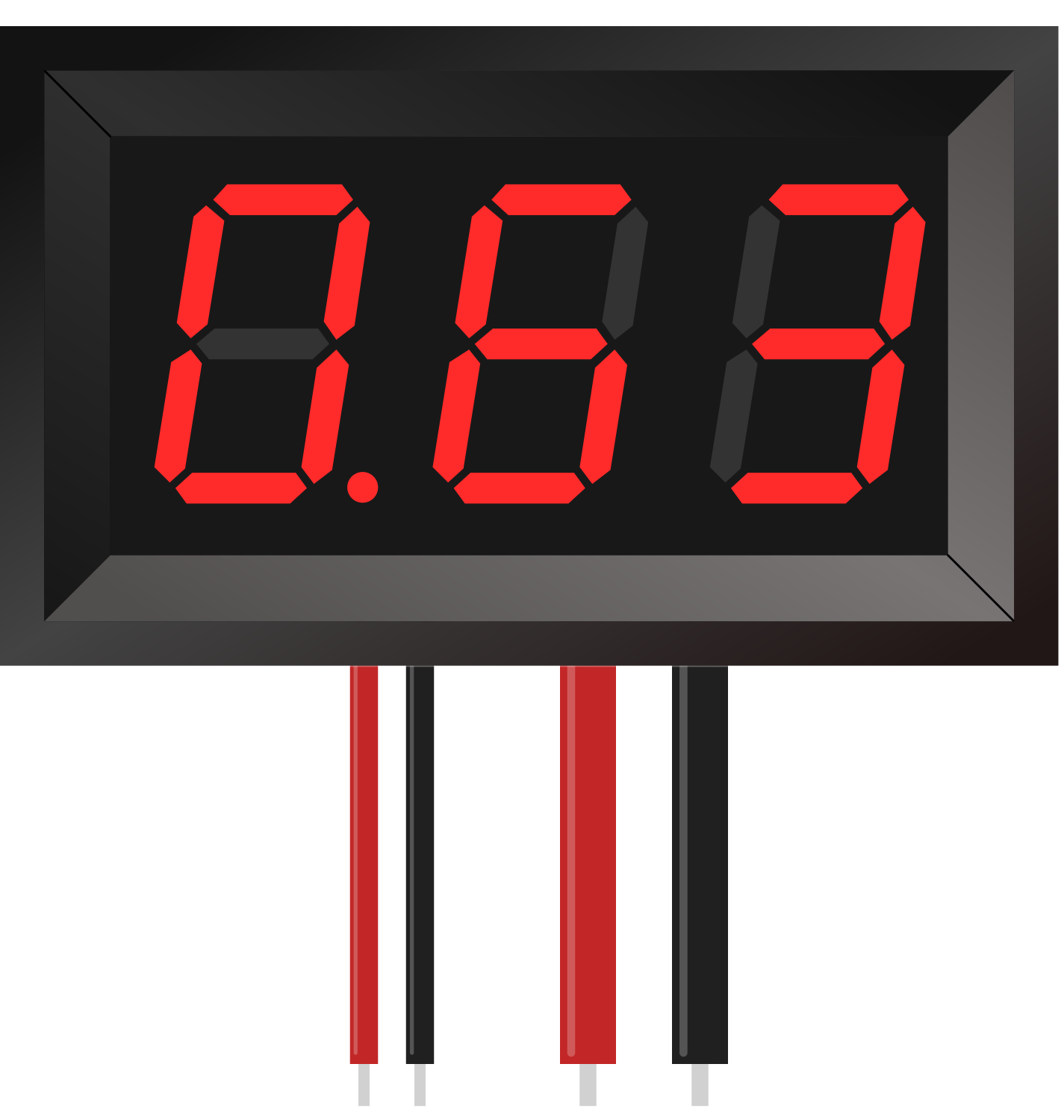 Image of 7-Segment Panel Ammeter