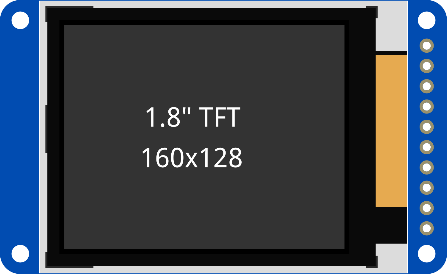 Image of Adafruit TFT 1.8 inch 160x128 w microSD