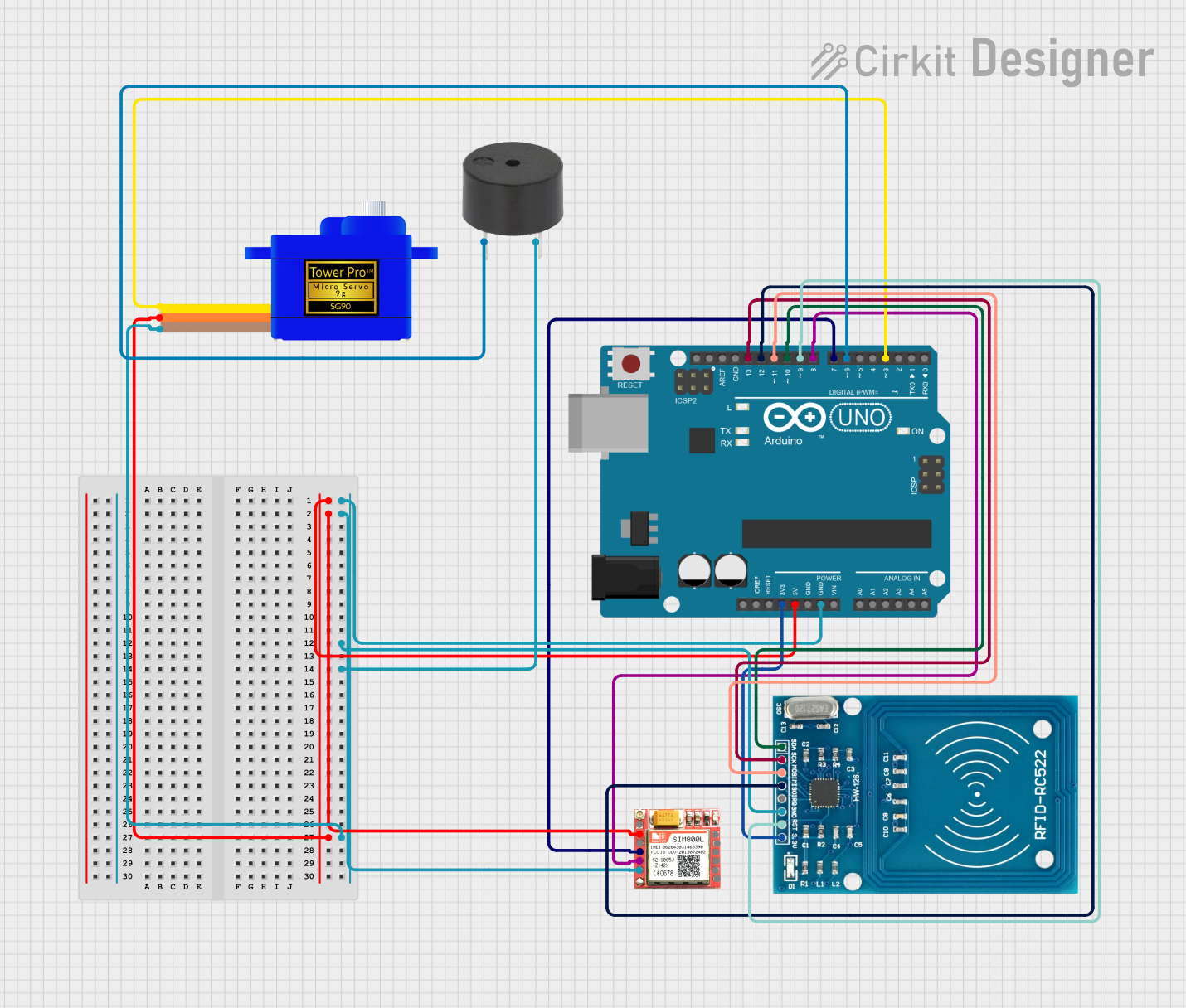 Image of rfid smart door lock: A project utilizing SMARTCARD in a practical application