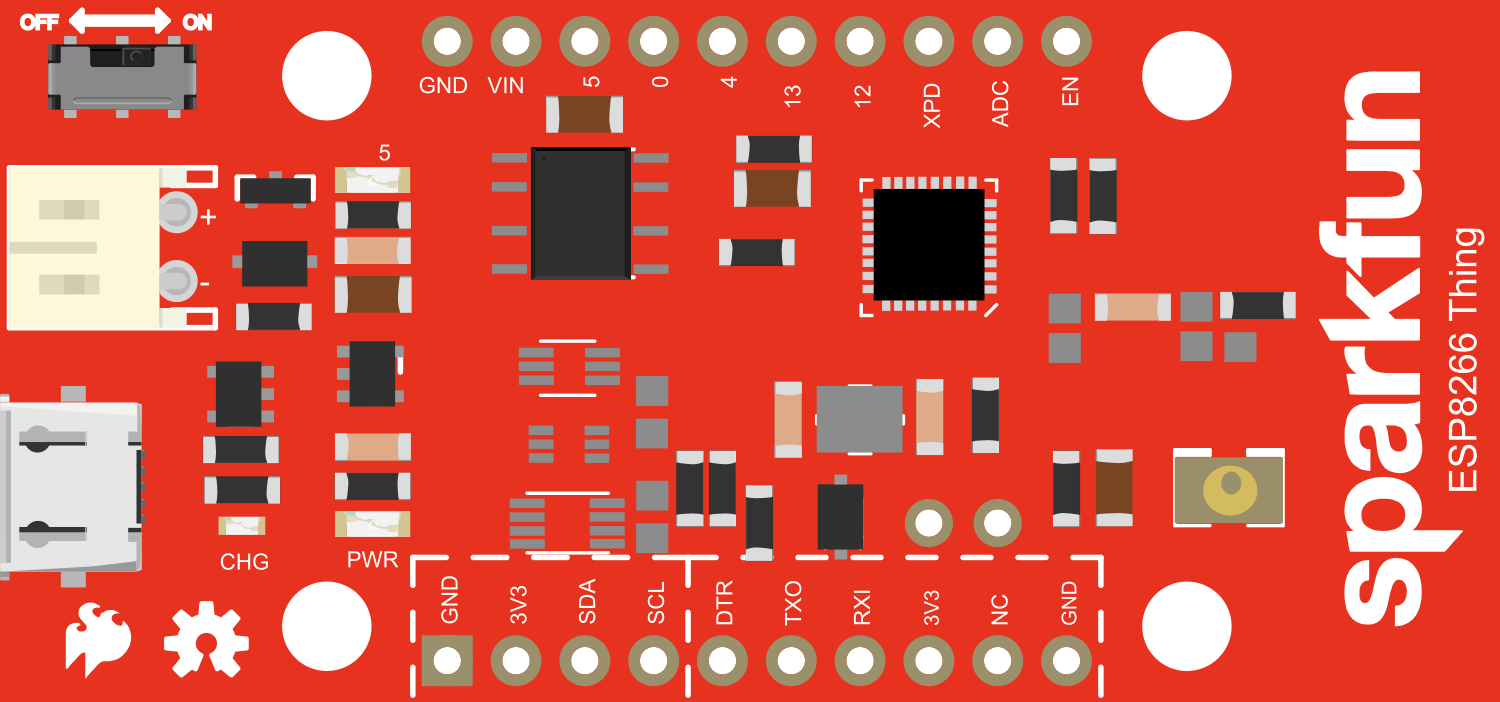 Image of SparkFun ESP8266 Thing