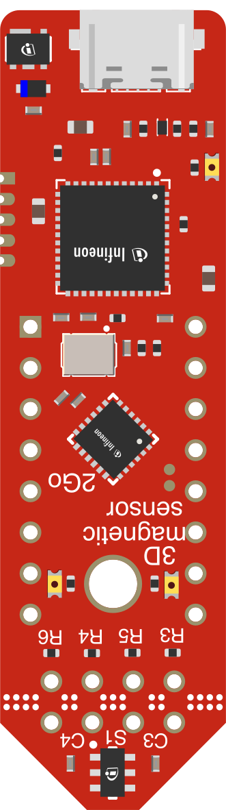 Image of Infineon TLE493D-P2B6 MS2GO 3D Magnetic Sensor 2GO Kit