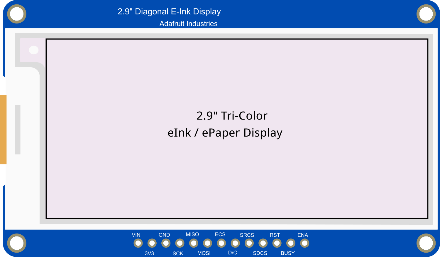 Image of Adafruit 2.9 inch eInk Display Breakout