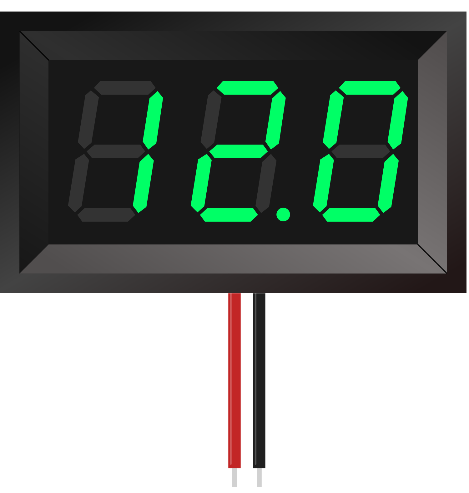 Image of 7-Segment Panel Voltmeter