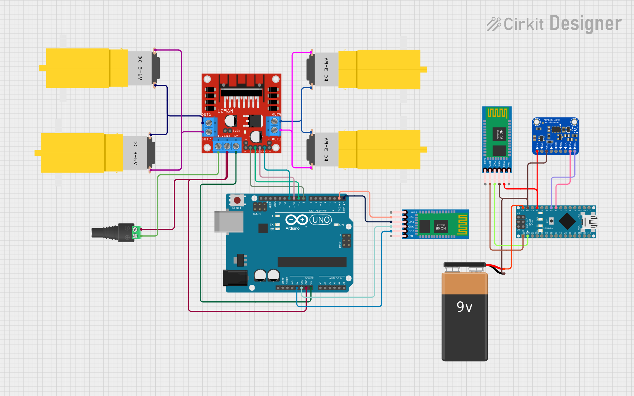 Image of Smart Wheel Chair: A project utilizing Adafruit DC Boarduino in a practical application