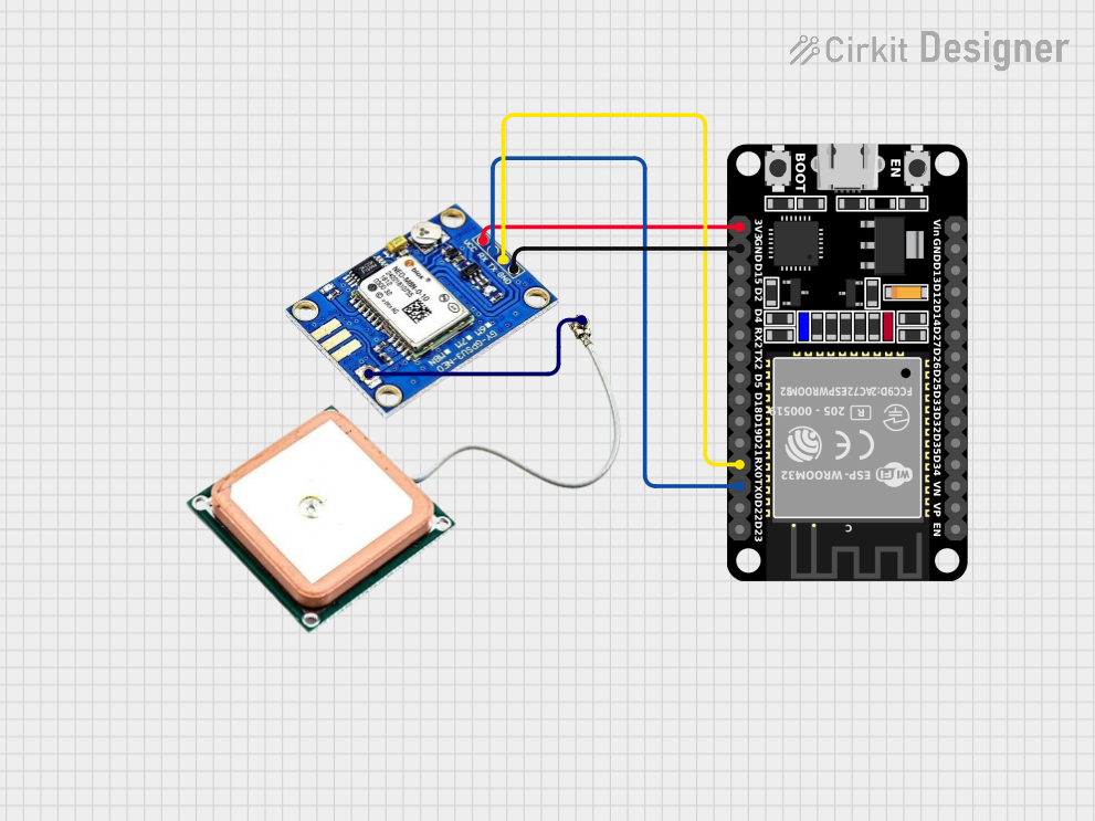 Image of esp32 With neo m8n: A project utilizing Ublox NEO-M8N GPS module  in a practical application