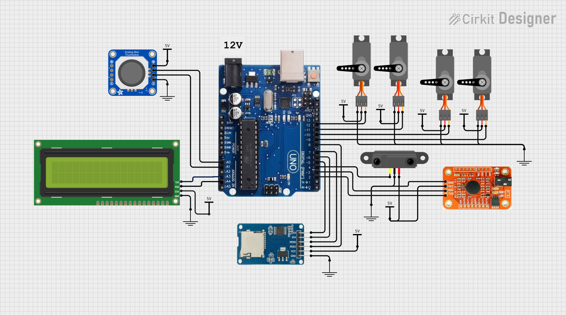 Image of wheel: A project utilizing Arduino Uno R3 in a practical application