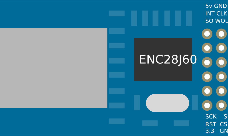 Image of ENC28J60 Ethernet Module