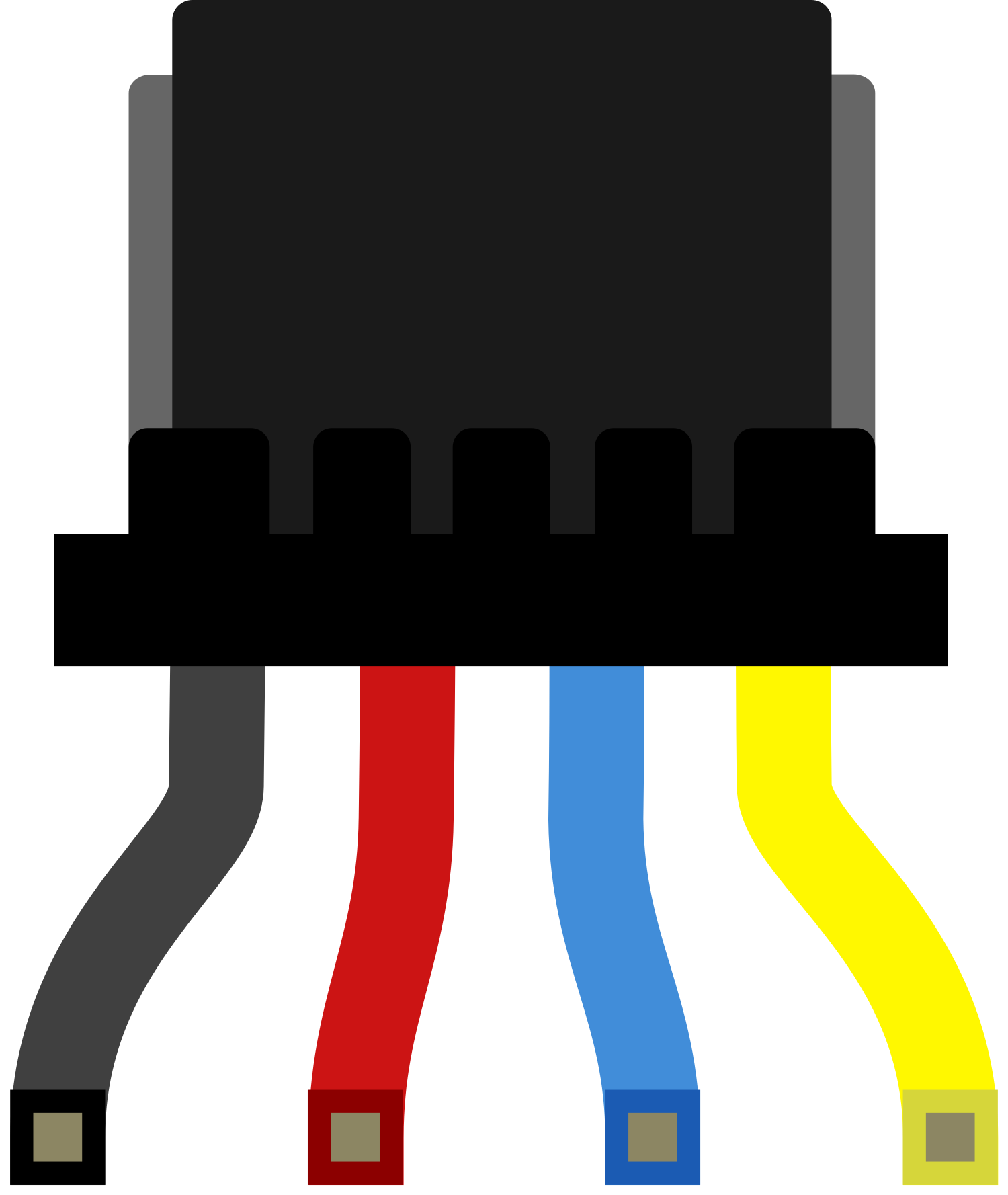 Image of Qwiic Cable - Breadboard Jumper (4-pin)