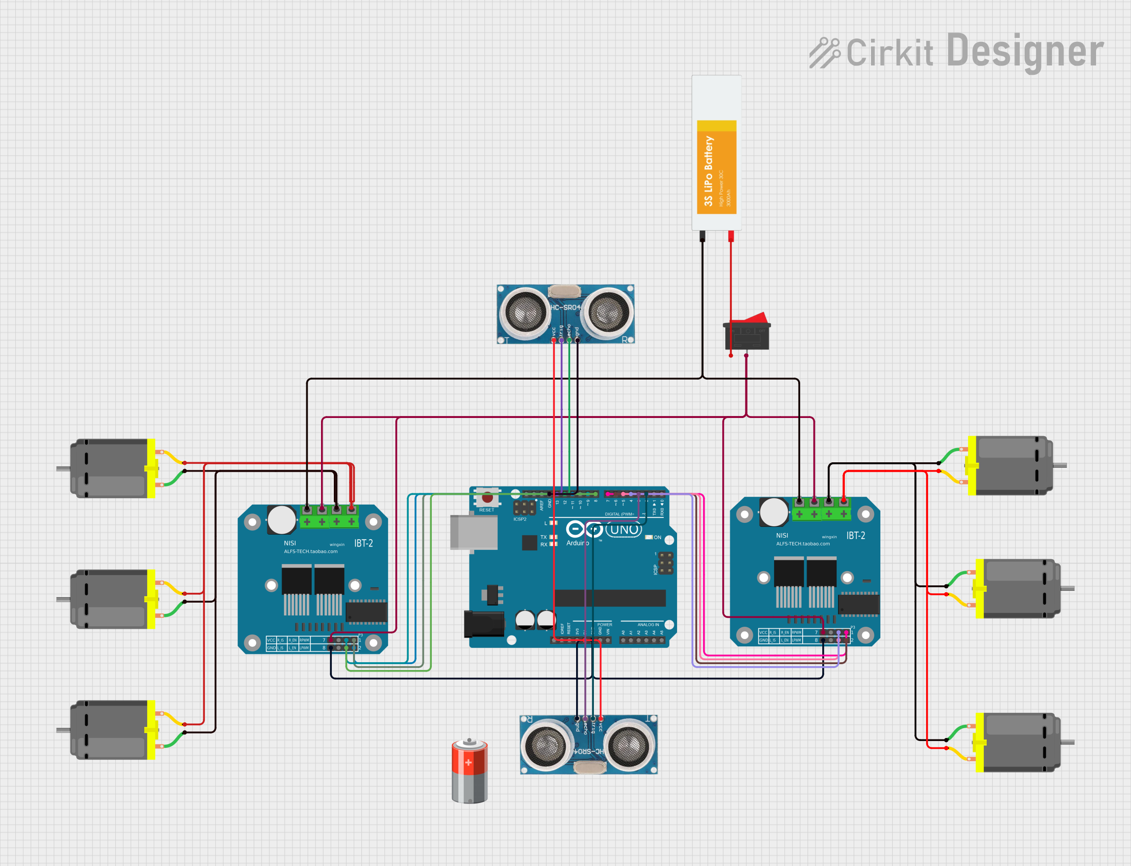 How to Use BTS7960 Motor Driver: Pinouts, Specs, and Examples | Cirkit ...