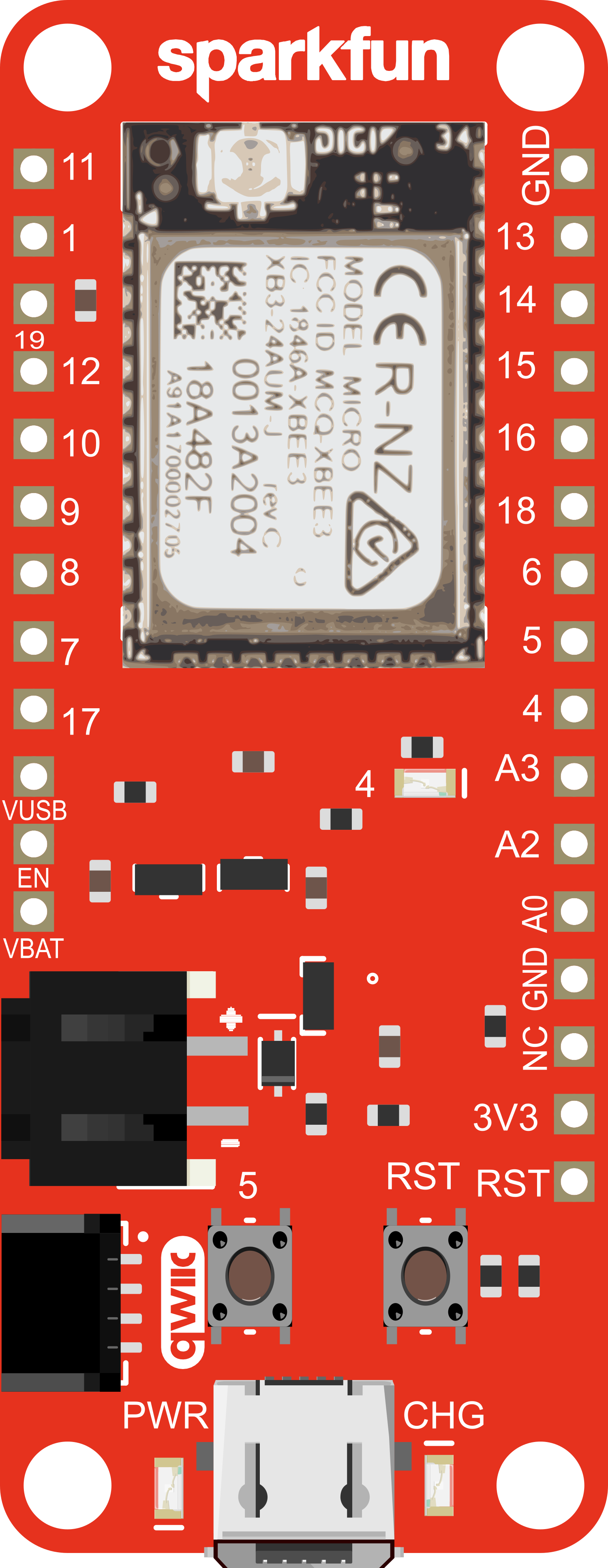 Image of SparkFun Thing Plus - XBee3 Micro