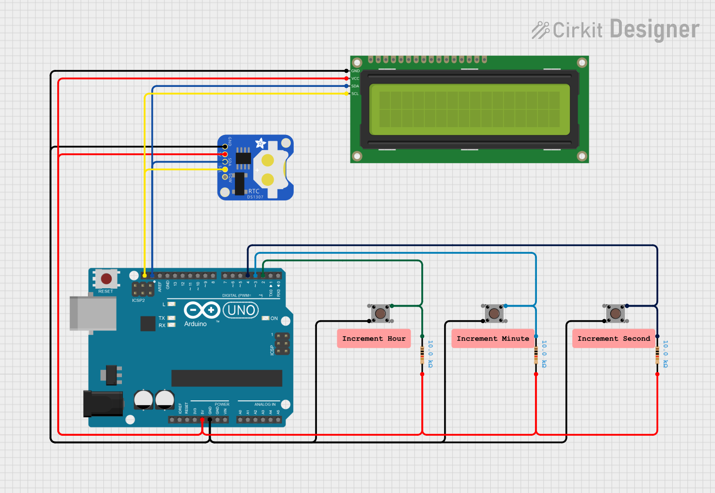 Image of DS1307 Sim Test: A project utilizing GMT020 display1 in a practical application