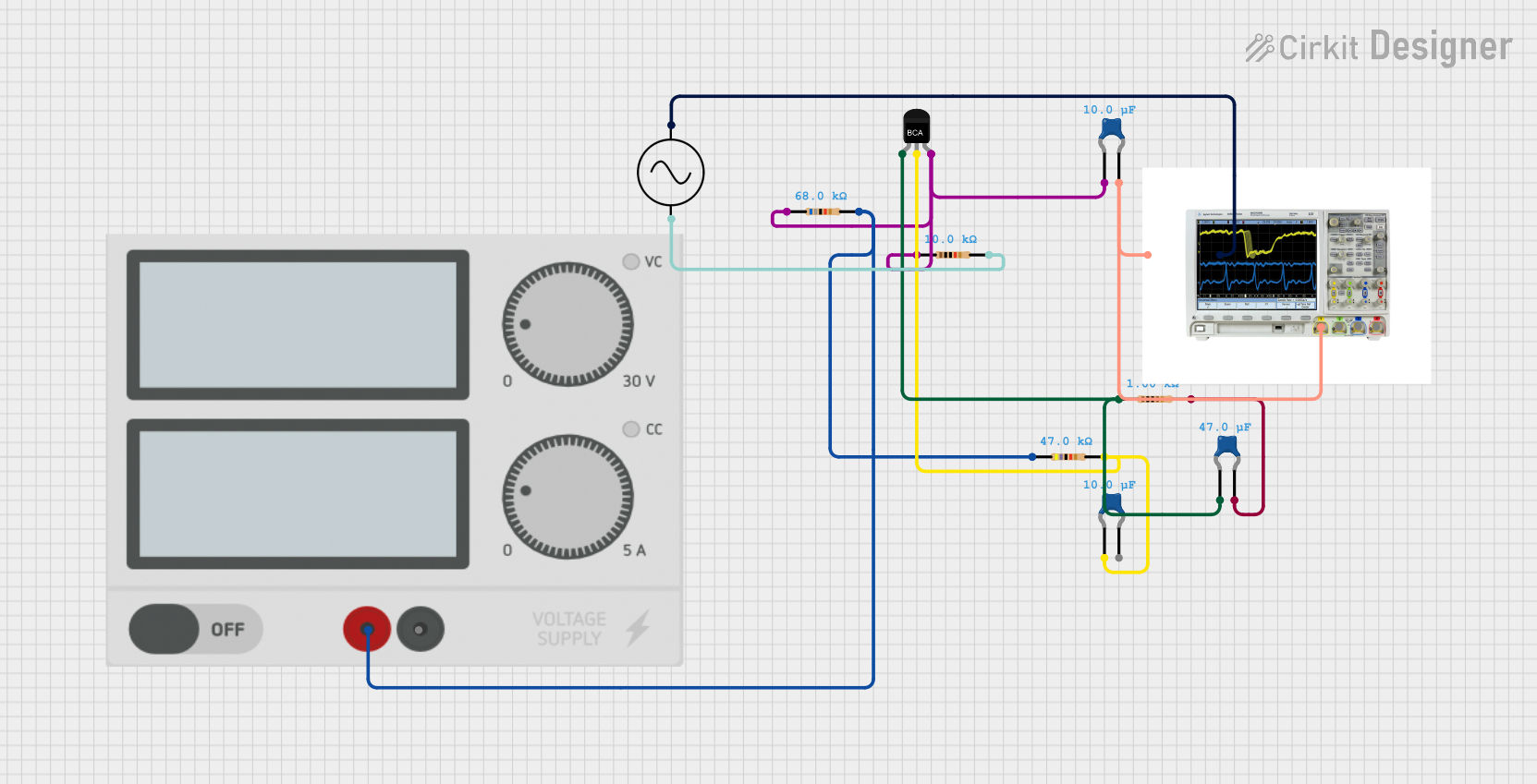 Image of RC COUPLED: A project utilizing signal ampifier in a practical application