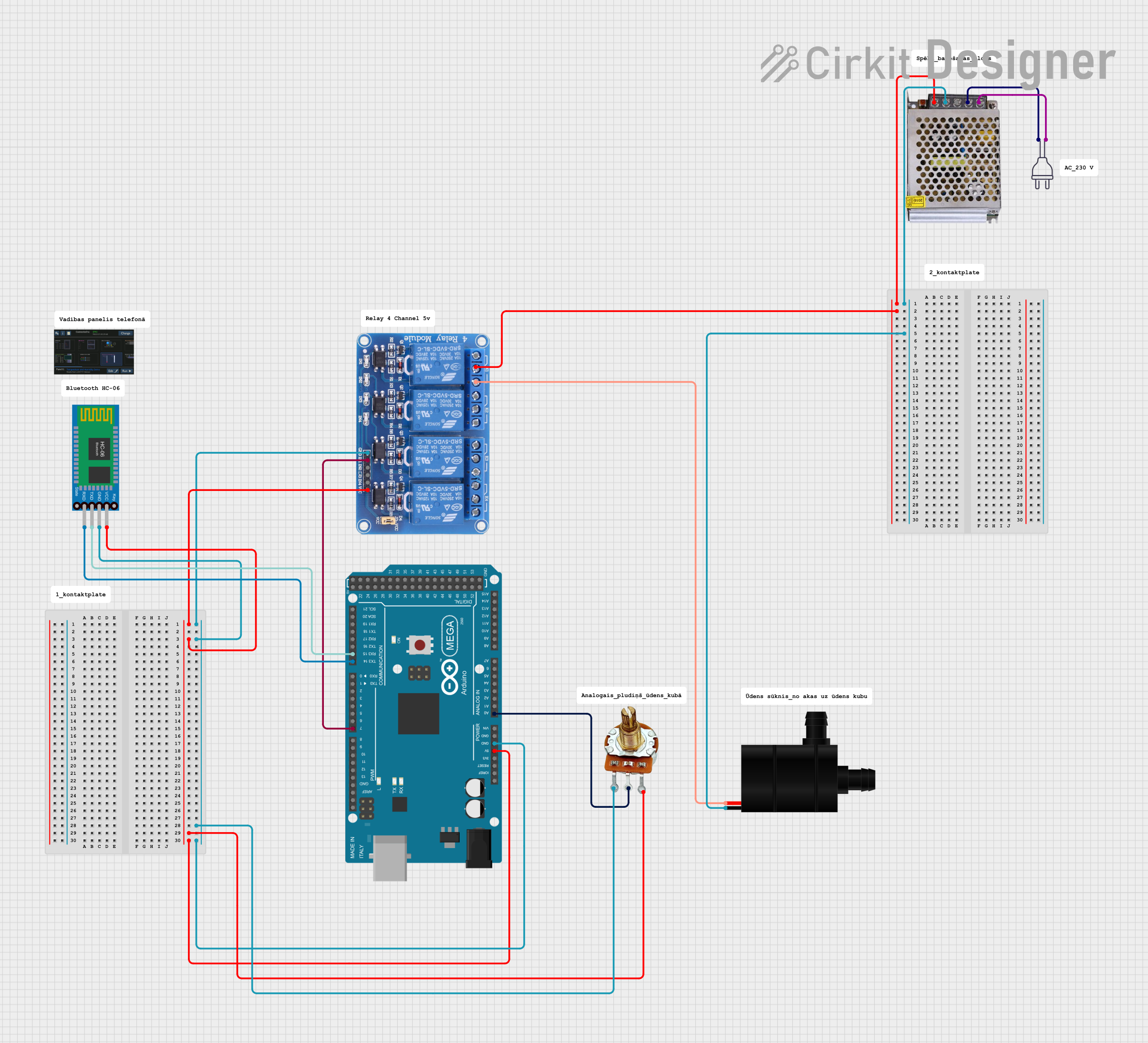 Image of ARTR_1: A project utilizing water pump in a practical application