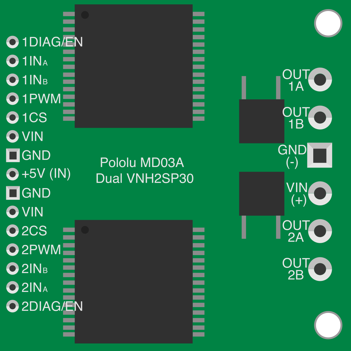 Image of Pololu MD03A Dual VNH2SP30 Motor Driver