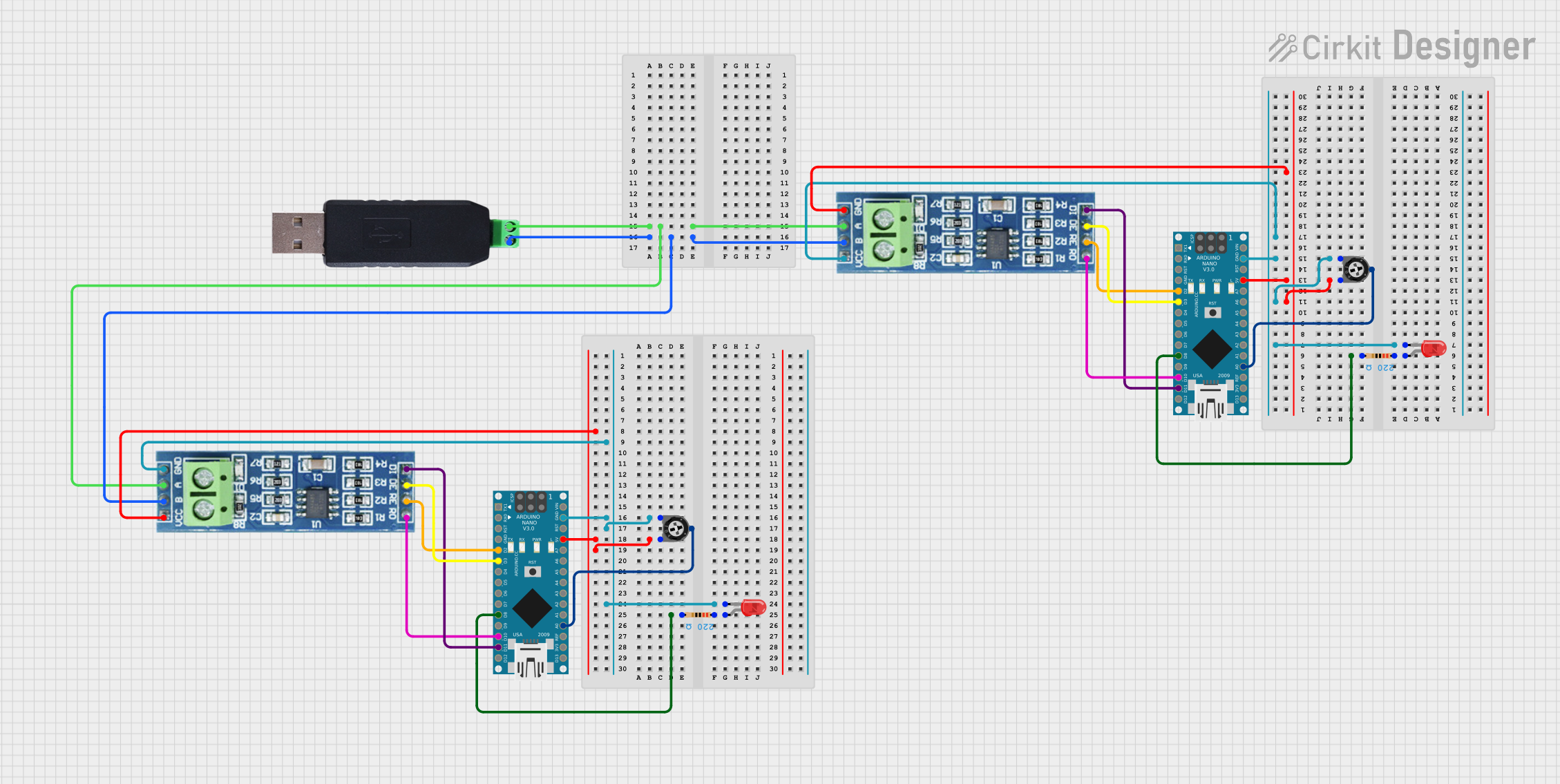 Image of RS485: A project utilizing RS485 to USB in a practical application