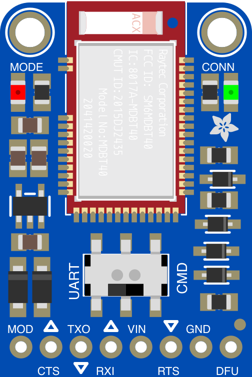 Image of Adafruit Bluefruit LE UART Friend