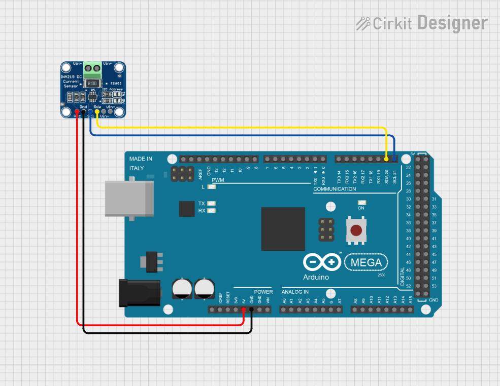 Image of INA219_Mega2560: A project utilizing Adafruit INA260 in a practical application