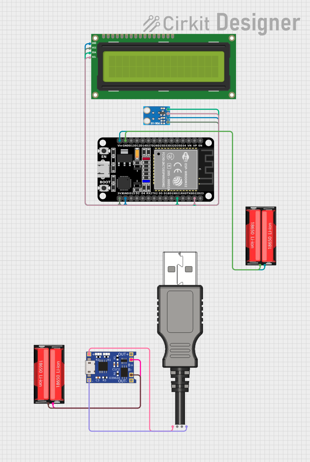 Image of infrared thermometer: A project utilizing Lolin32 ESP32 in a practical application