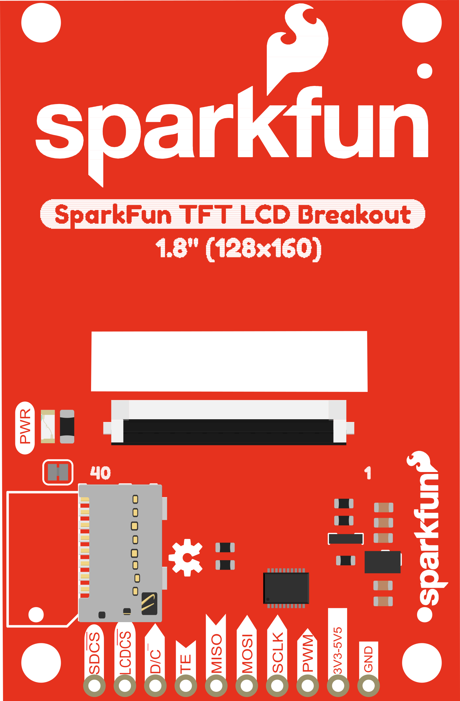 Image of SparkFun LCD TFT Breakout 1in8 128x160