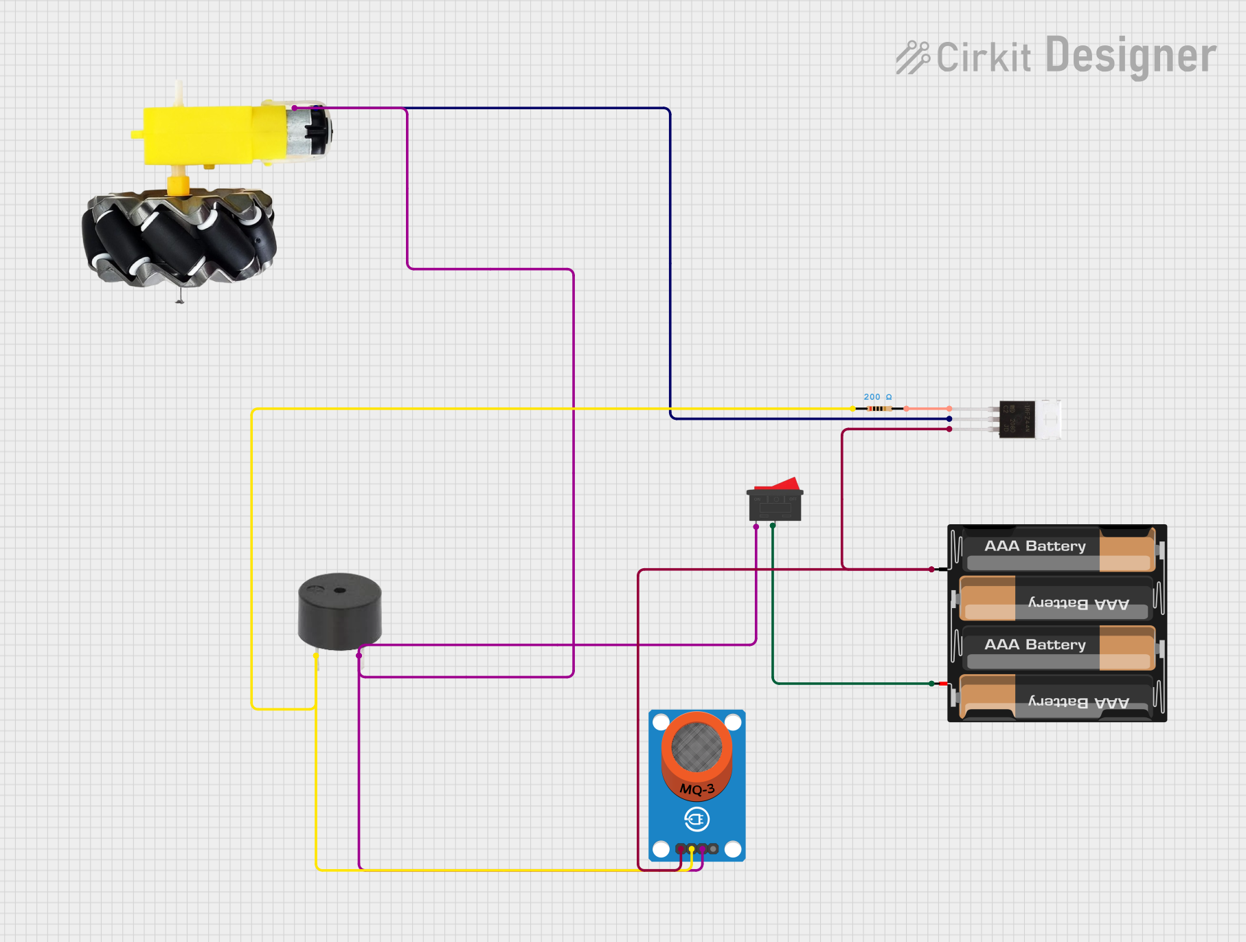 Image of alcohol detector: A project utilizing IRFZ44N in a practical application