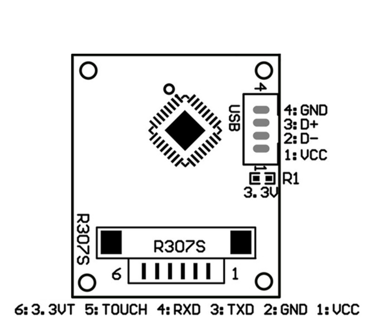 Image of R307S Fingerprint Scanner