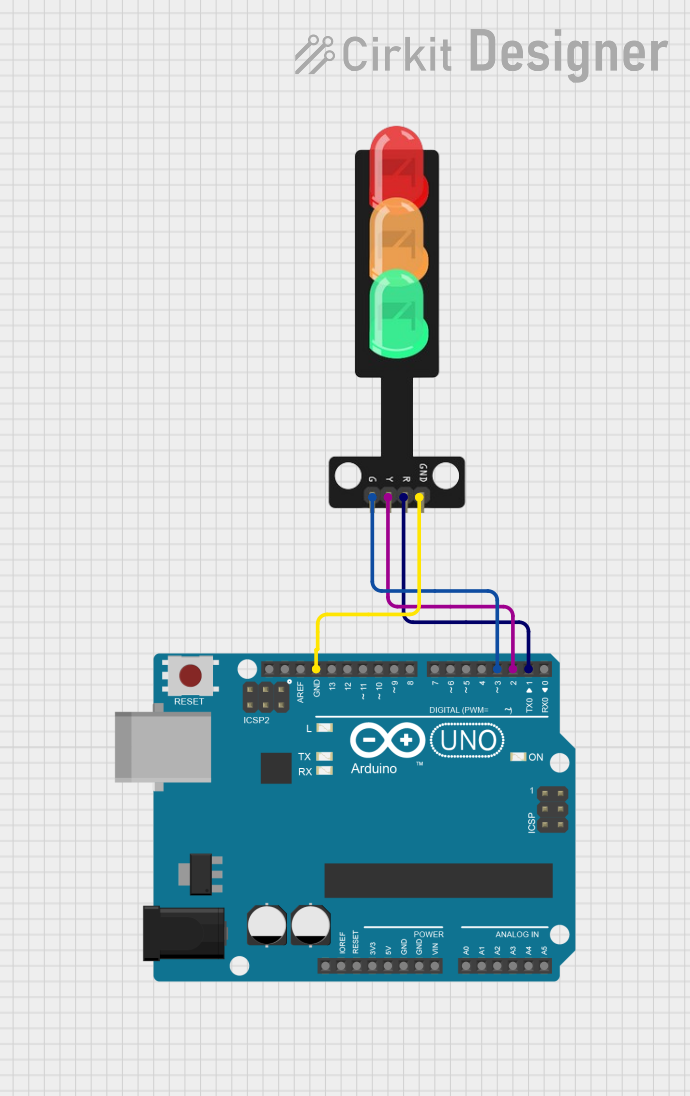 Image of led traffic: A project utilizing Traffic Light in a practical application