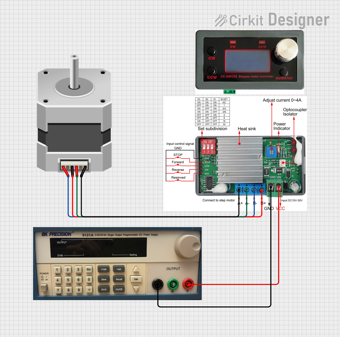 Image of Stepper Motor & Integrated Drive: A project utilizing STEPPER Drivers Modular in a practical application