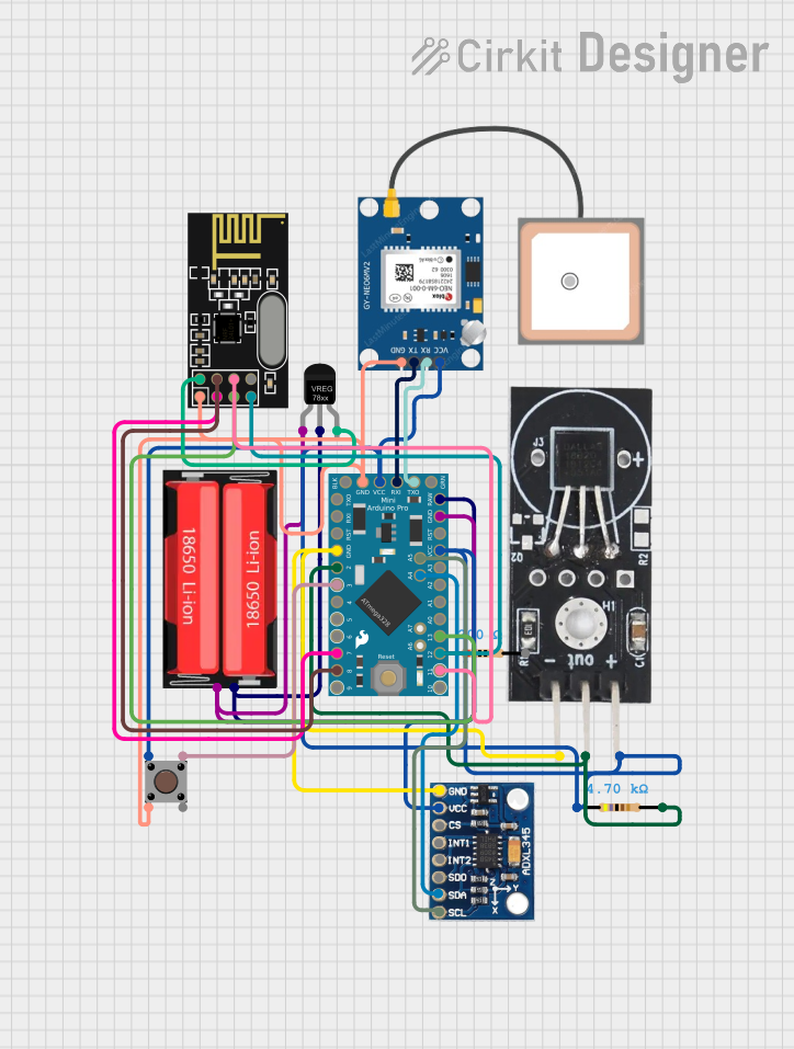 Image of slave node: A project utilizing Arduino Pro Mini in a practical application