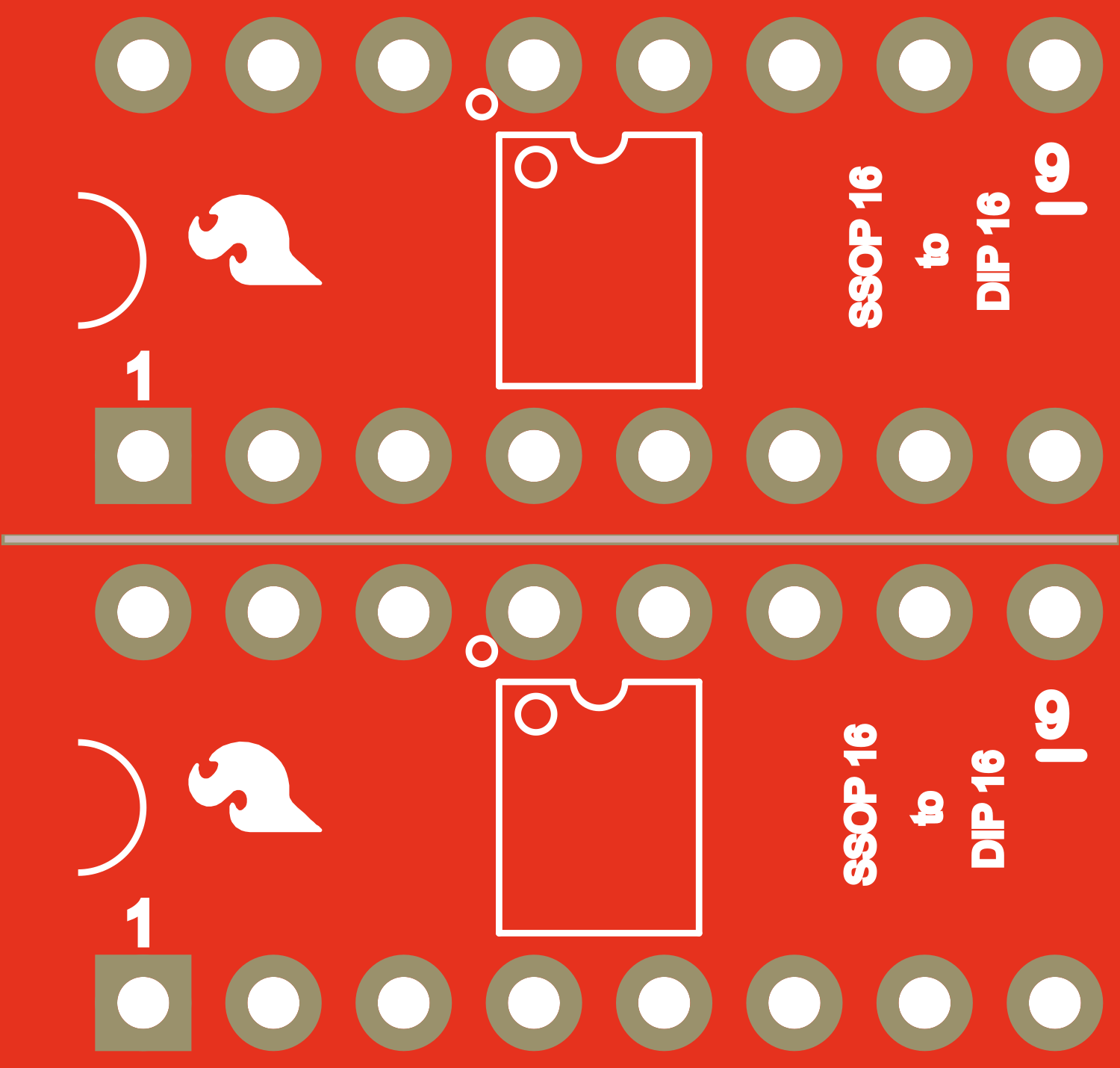 Image of SparkFun SSOP to DIP Adapter - 16-Pin