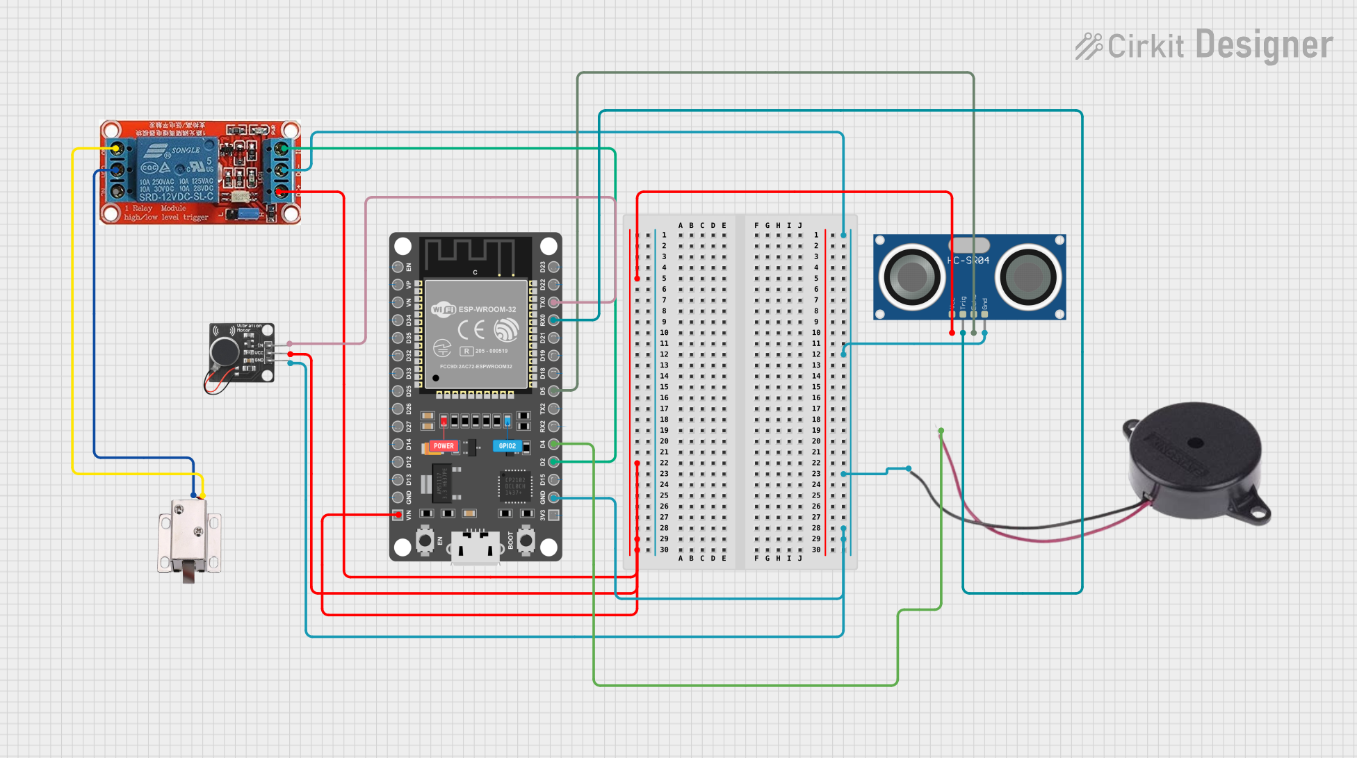 Image of pta: A project utilizing PWM Vibration Motor Sensor Module Switch in a practical application