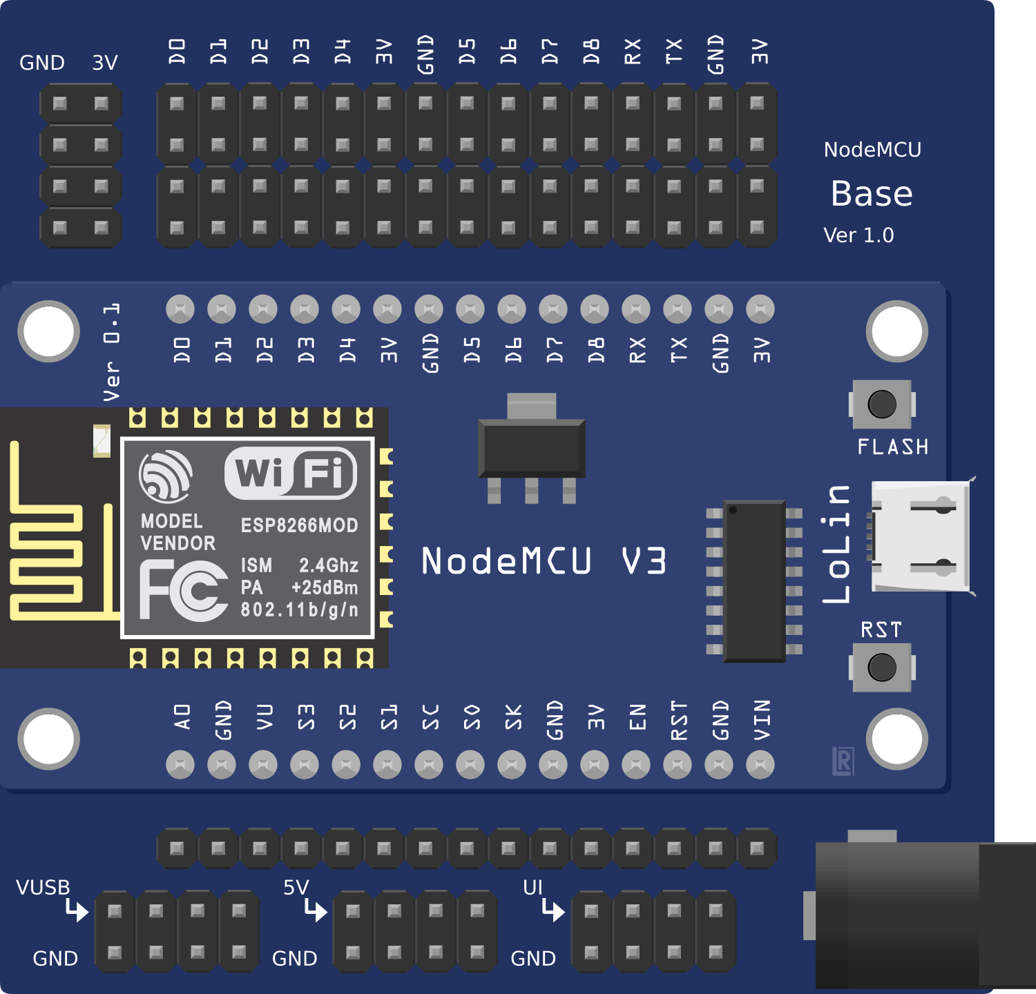 Image of esp8266 nodemcu1.0