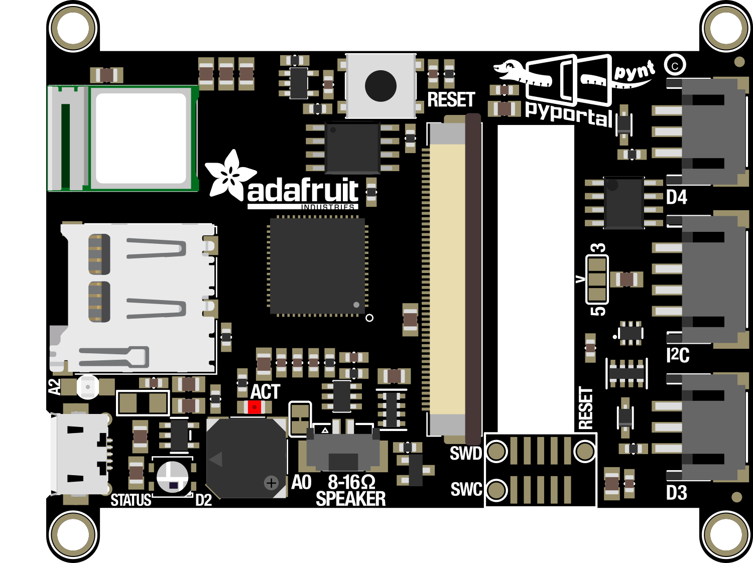 Image of Adafruit PyPortal Pynt