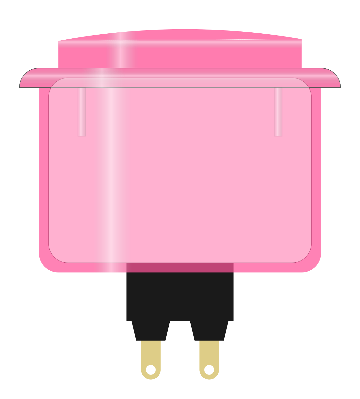 Image of Arcade Button (pink)